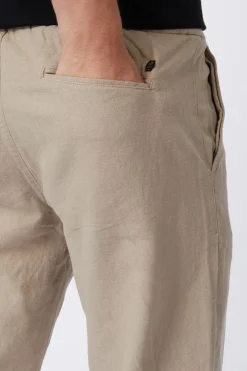 No Excess Broek Pants With Linen Garment Dyed