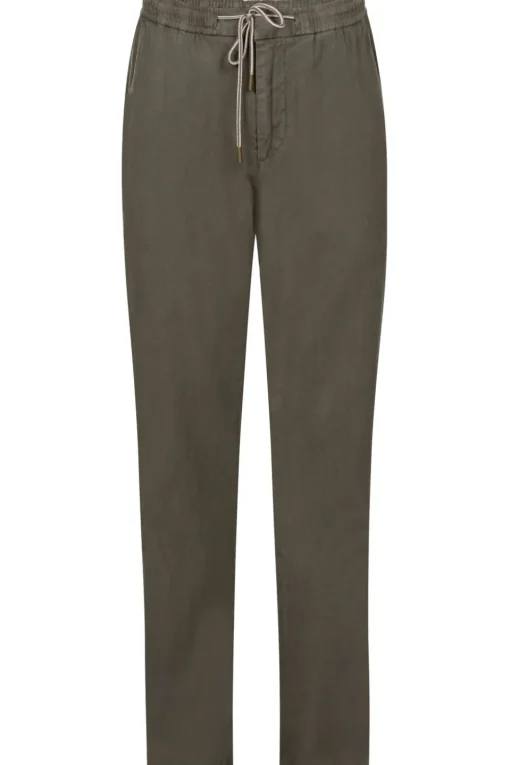 No Excess Broek Pants With Linen Garment Dyed