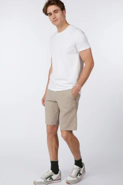 No Excess Short Shorts With Linen Garment Dyed