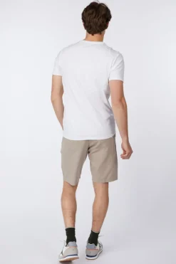 No Excess Short Shorts With Linen Garment Dyed
