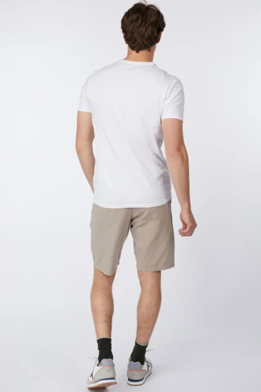 No Excess Short Shorts With Linen Garment Dyed