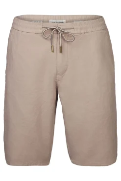 No Excess Short Shorts With Linen Garment Dyed