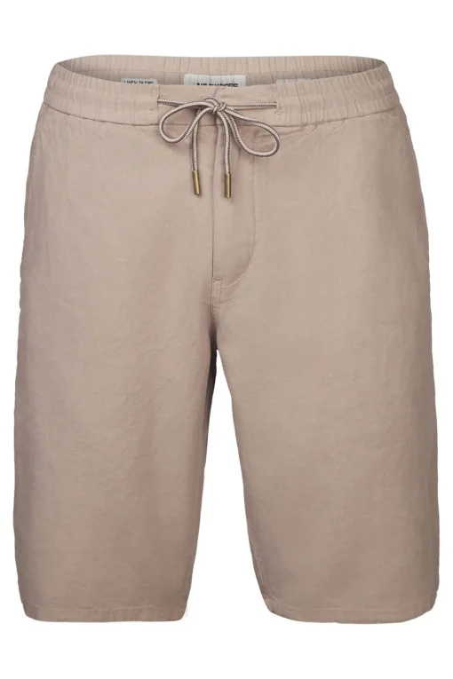 No Excess Short Shorts With Linen Garment Dyed