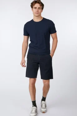 No Excess Short Shorts With Linen Garment Dyed