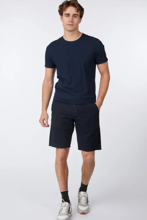 No Excess Short Shorts With Linen Garment Dyed