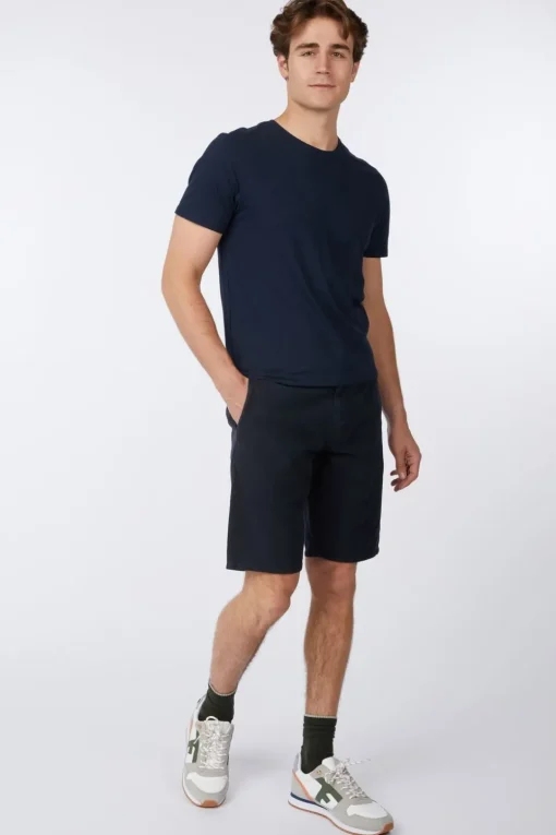 No Excess Short Shorts With Linen Garment Dyed