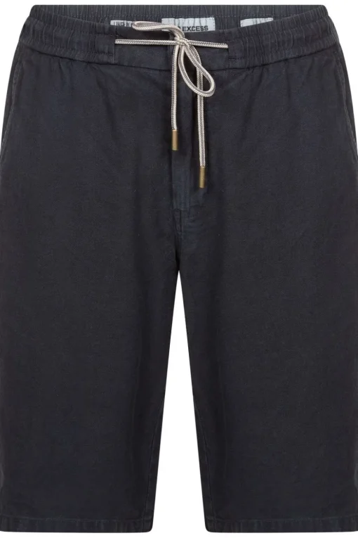 No Excess Short Shorts With Linen Garment Dyed