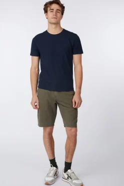 No Excess Short Shorts With Linen Garment Dyed