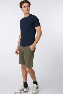 No Excess Short Shorts With Linen Garment Dyed