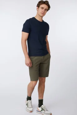 No Excess Short Shorts With Linen Garment Dyed