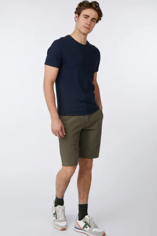 No Excess Short Shorts With Linen Garment Dyed