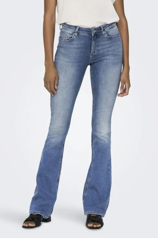 Only Broek Blush Life Mid Flared Tai467