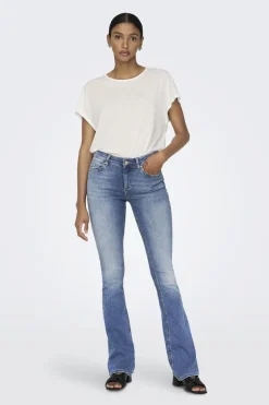 Only Broek Blush Life Mid Flared Tai467