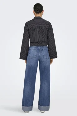 Only Jeans Onlbroome Hw Wide Fold Up Dnm Tai224