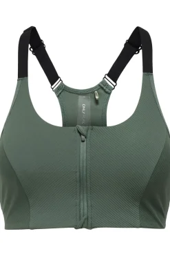 Only Play Sport Bh Onpjana-3 Zip Sports Bra