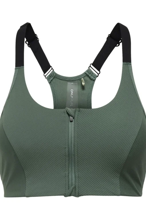 Only Play Sport Bh Onpjana-3 Zip Sports Bra