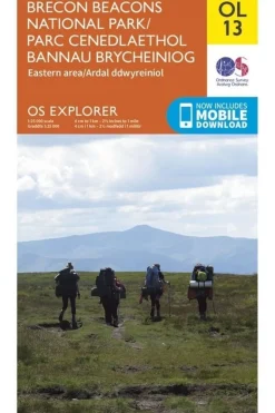 Ordnance Survey Brecon Beacons Nat. Parc Eastern area ol.exp 13