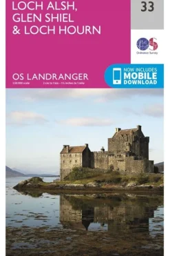 Ordnance Survey Loch Alsh / Glen Shiel / Loch Hourn landr 33