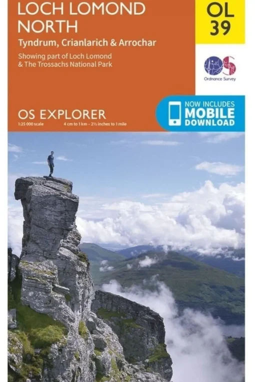 Ordnance Survey Loch Lomond North / Tyndrum ol.exp 39