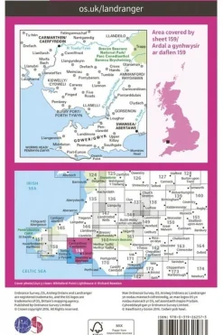 Ordnance Survey Swansea / Gower landr 159