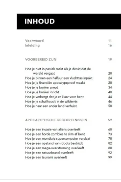 Outdoor Boek Zo Overleef Je De Apocalyps