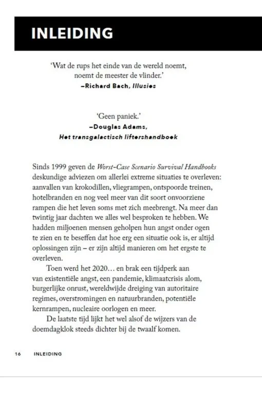 Outdoor Boek Zo Overleef Je De Apocalyps