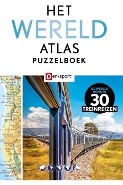 Outdoor Het Wereld Atlas Treinreizen Puzzelboek - Denksport