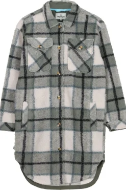 Passenger Clothing ltd Fleece Cloudy Recycled Sherpa Longline Fleece Shirt