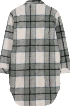 Passenger Clothing ltd Fleece Cloudy Recycled Sherpa Longline Fleece Shirt