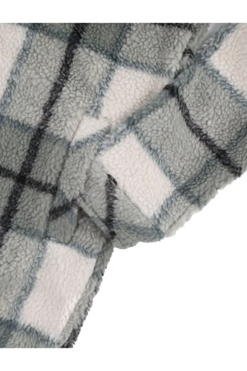 Passenger Clothing ltd Fleece Cloudy Recycled Sherpa Longline Fleece Shirt