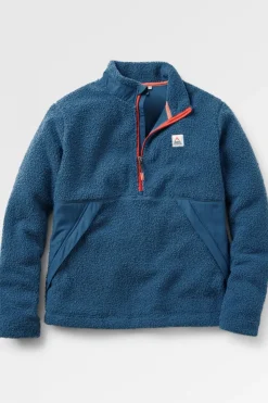 Passenger Clothing ltd Fleece Mens Muse Polar Lined Sherpa 1/4 Zip