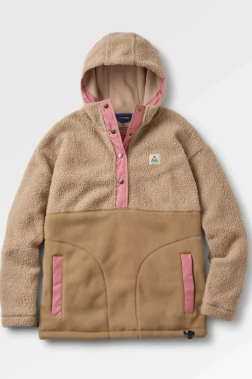 Passenger Clothing ltd Fleece Calla Hooded Recycled Polar-Lined Fleece
