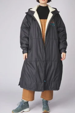Passenger Clothing ltd Poncho Jas Escapism Sherpa Lined Changing Robe