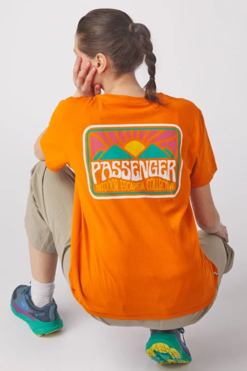 Passenger Clothing ltd T-Shirt Golden Hour Recycled Cotton Oversized T-Shirt