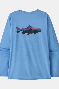 Patagonia T-Shirt L/S Cap Cool Daily Graphic Shirt - Waters