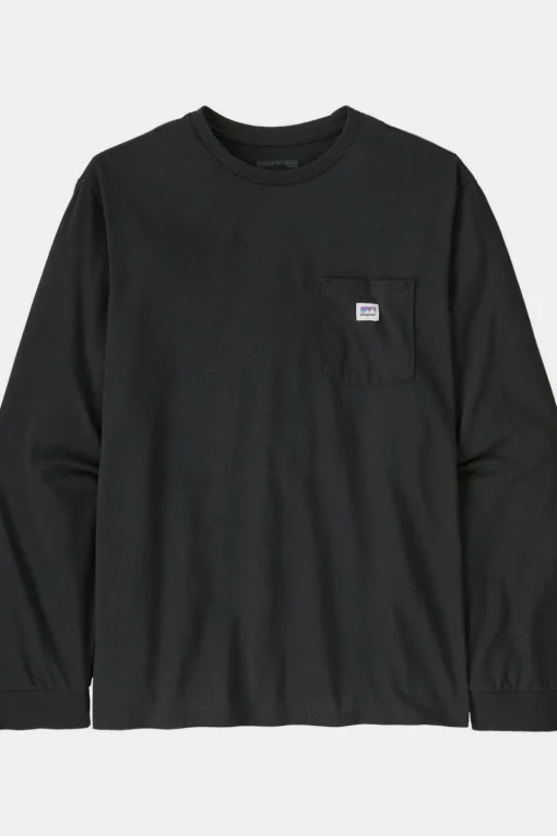 Patagonia T-Shirt L/S Shop Sticker Pocket Responsibili-Tee