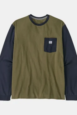 Patagonia T-Shirt L/S Shop Sticker Pocket Responsibili-Tee