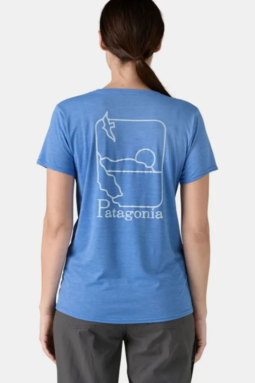 Patagonia T-Shirt W'S Cap Cool Daily Graphic Shirt - Waters