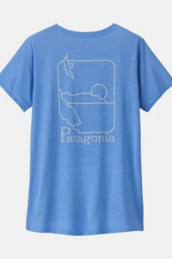 Patagonia T-Shirt W'S Cap Cool Daily Graphic Shirt - Waters