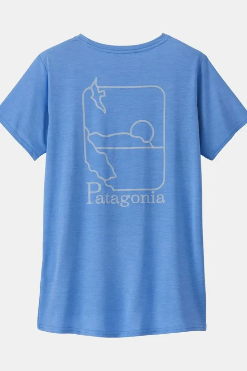 Patagonia T-Shirt W'S Cap Cool Daily Graphic Shirt - Waters