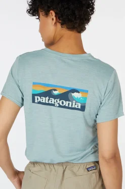 Patagonia T-Shirt W'S Cap Cool Daily Graphic Shirt - Waters
