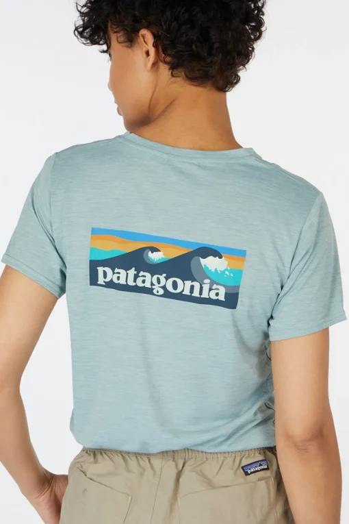 Patagonia T-Shirt W'S Cap Cool Daily Graphic Shirt - Waters