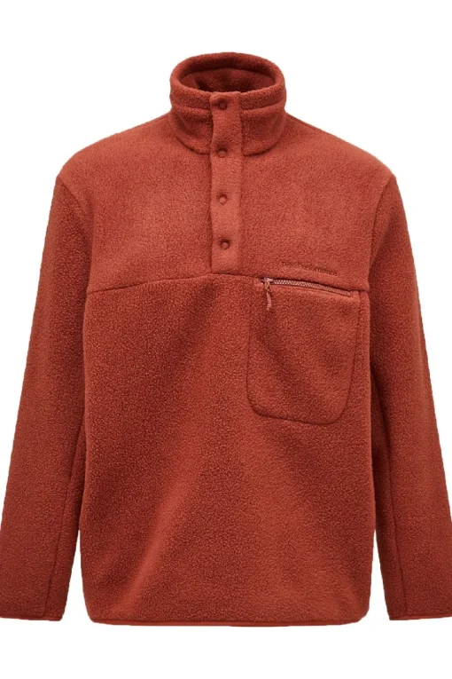 Peak Performance Fleece M Fleece Snap T-Neck