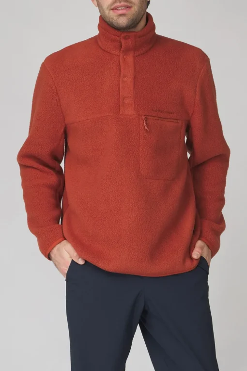 Peak Performance Fleece M Fleece Snap T-Neck