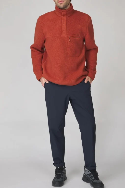 Peak Performance Fleece M Fleece Snap T-Neck