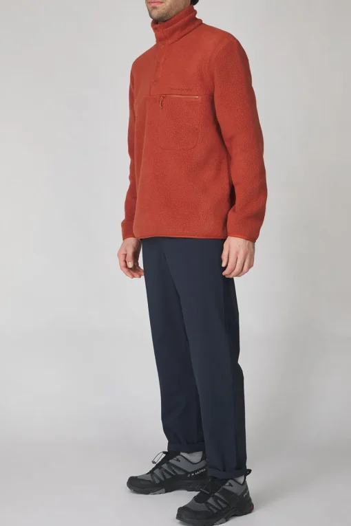 Peak Performance Fleece M Fleece Snap T-Neck