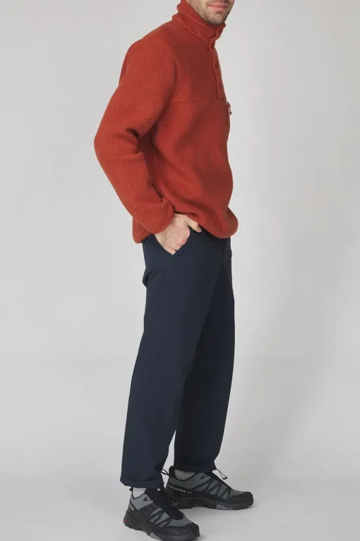 Peak Performance Fleece M Fleece Snap T-Neck
