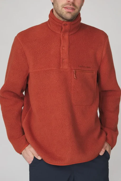 Peak Performance Fleece M Fleece Snap T-Neck