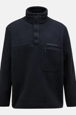 Peak Performance Fleece M Fleece Snap T-Neck