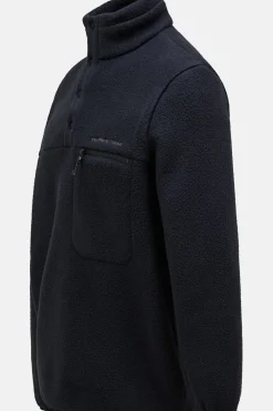 Peak Performance Fleece M Fleece Snap T-Neck